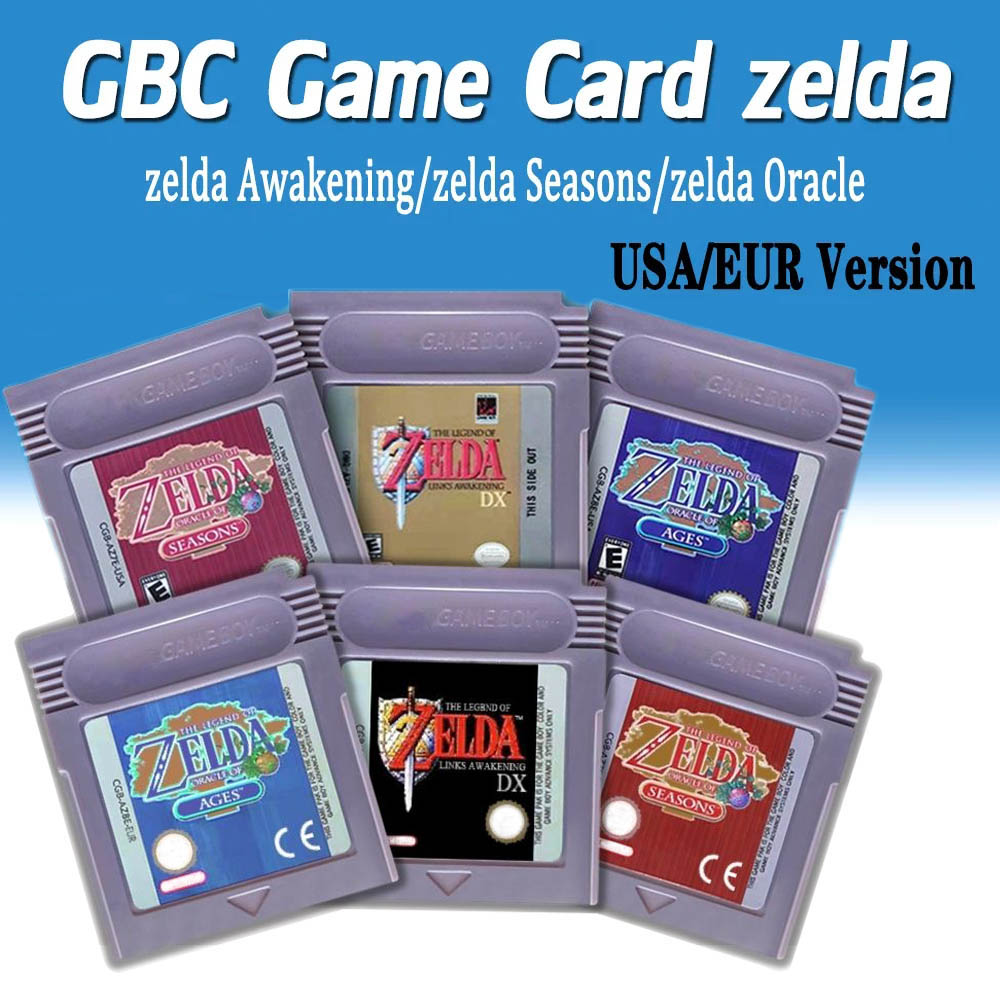 Musical Instrument Zelda - GBC 게임 카드 젤다의 전설 16비트