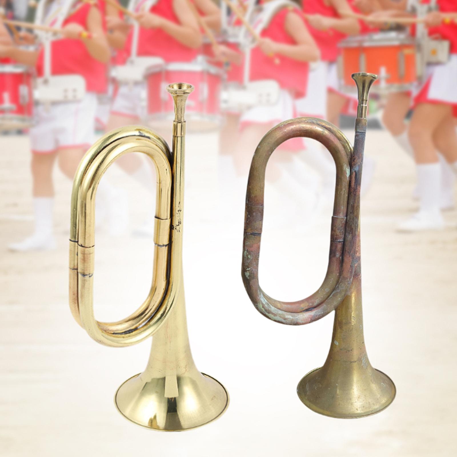 Musical Instrument Bugle - 황동 나팔 트럼펫 소품 악기 대구경