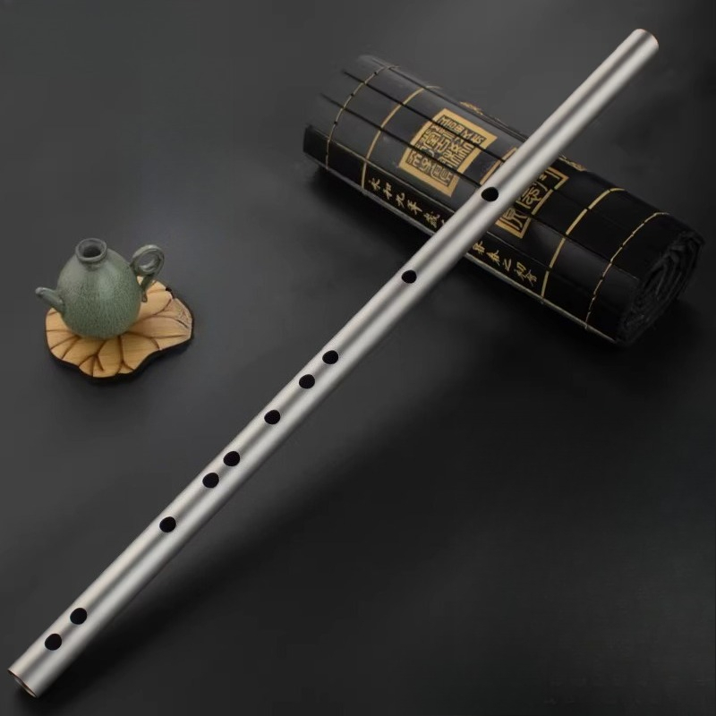 티타늄 합금 플루트 전문 전통 플루트 초보자용 횡형 플 - Musical Instrument Fife 리뷰 및 가격