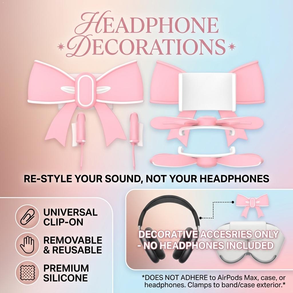 비츠 스튜디오 프로 장식용 클립온 리본 매듭 실리콘 장 - Beats Headphone Studio Pro 리뷰 및 가격
