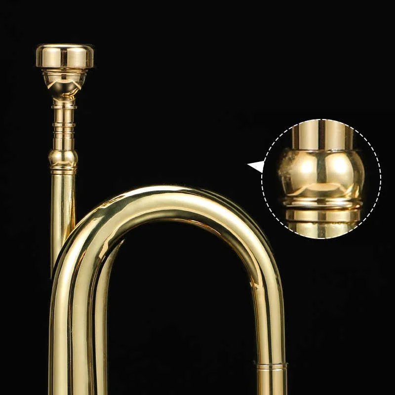 어린이를위한 황동 트럼펫 장갑, 붉은 실크, 보관 가방 - Musical Instrument Bugle 리뷰 및 가격
