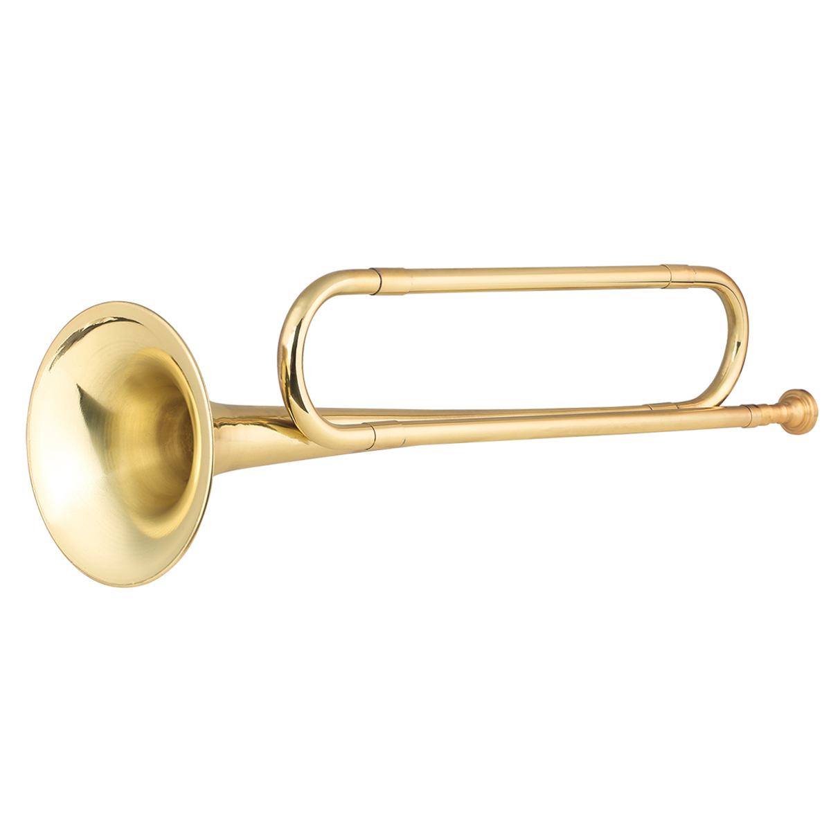 초보자를 위한 마우스피스가 있는 황동 C 나팔 호출 금 - Musical Instrument Bugle 리뷰 및 가격