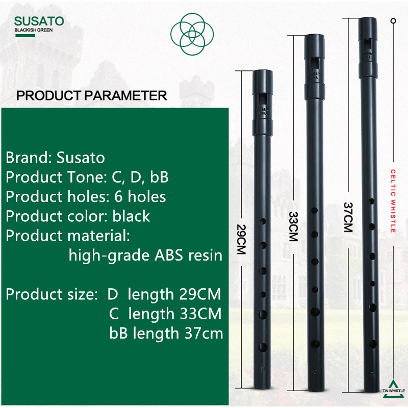 Susato 1 Pcs 스몰 보어 6홀 아이리쉬 휘슬  - Musical Instrument Irish 리뷰 및 가격