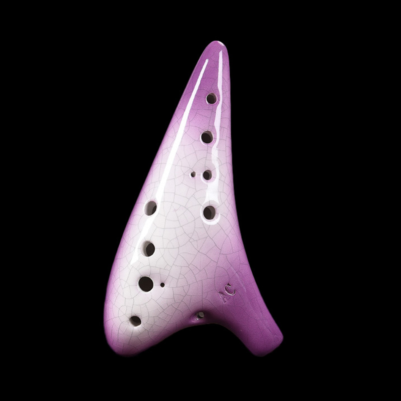 보라색 도자기 오카리나 12 홀 알토 C 키 AC 젤다 - Musical Instrument Zelda 리뷰 및 가격