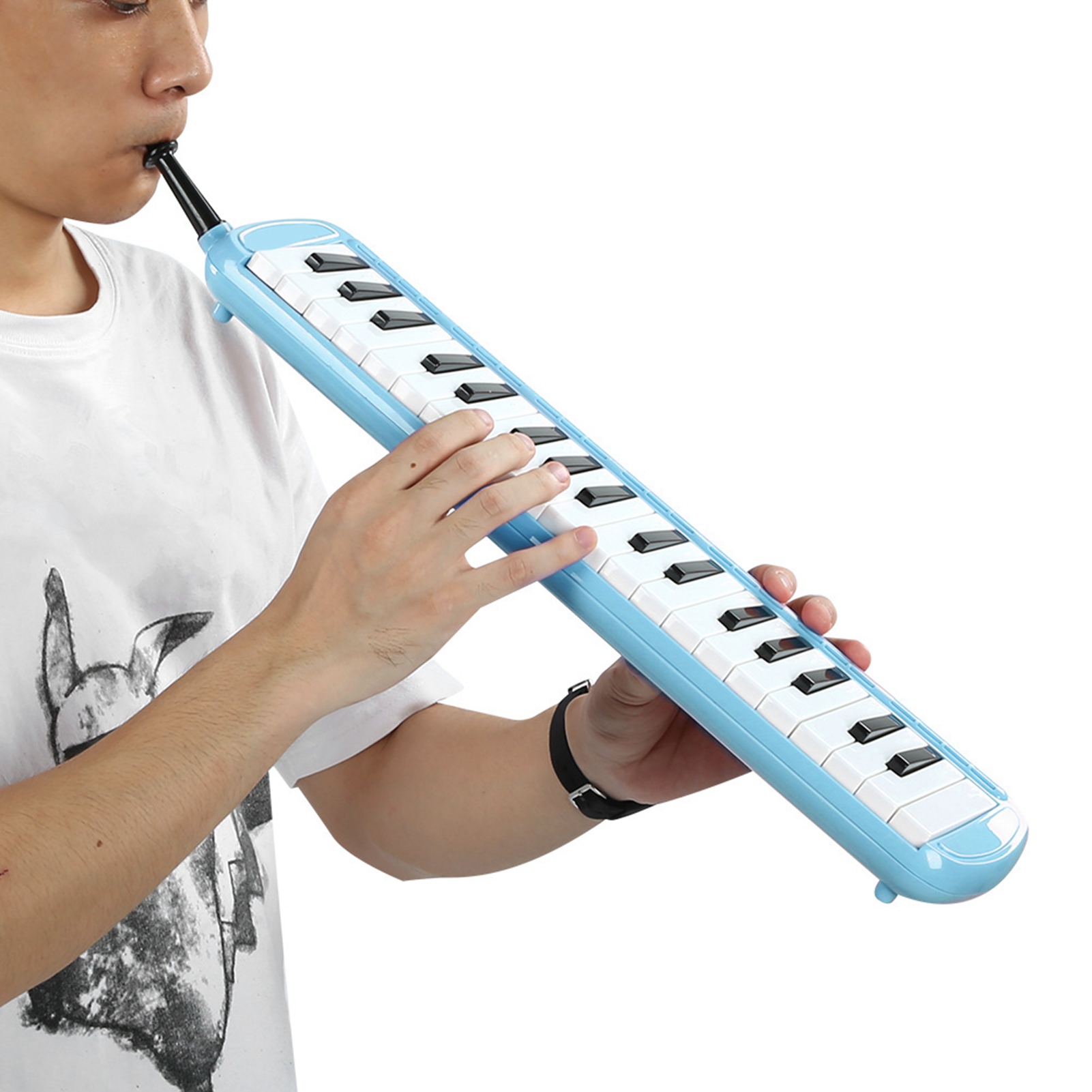멜로디카 37키 관악기 블루 레진 바디 스테인리스 스틸 - Musical Instrument Melodica 리뷰 및 가격