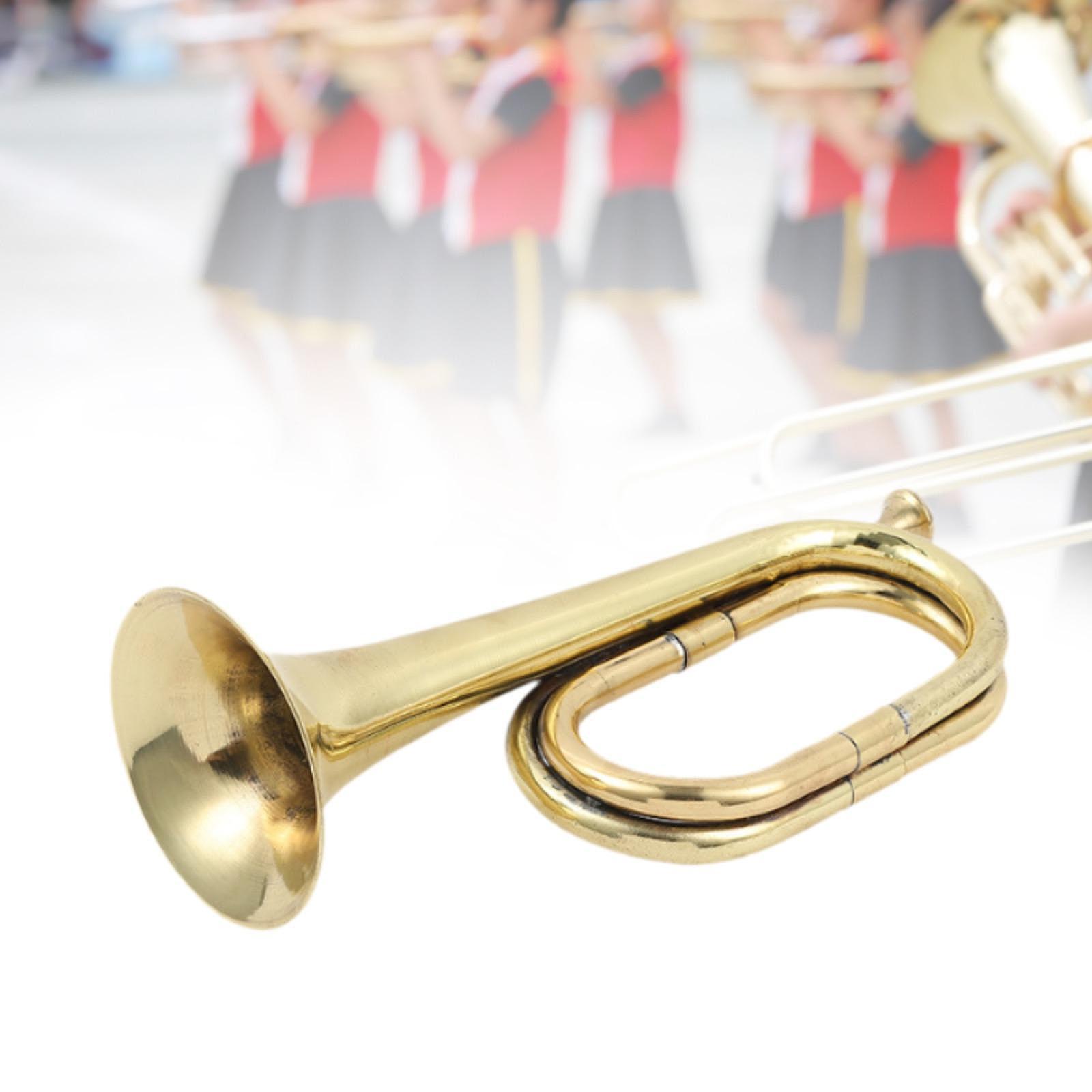 황동 나팔 트럼펫 소품 악기 대구경 야외 브라스 밴드  - Musical Instrument Bugle 리뷰 및 가격