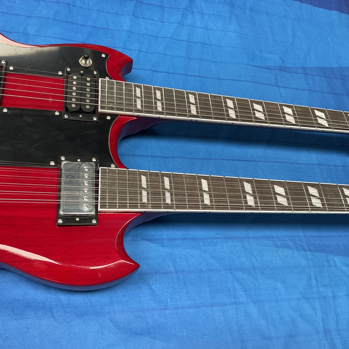 6+12 더블넥 일렉트릭 기타, 로즈우드 지판과 험버커 - Electric Guitar Beginner 리뷰 및 가격