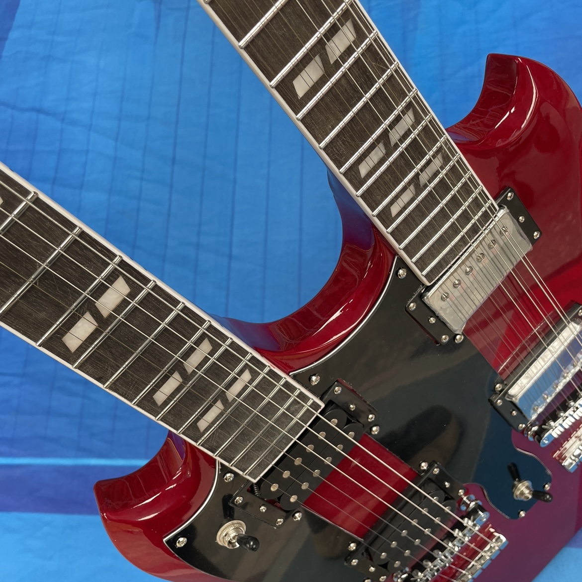 6+12 더블넥 일렉트릭 기타, 로즈우드 지판과 험버커 - Electric Guitar Beginner 리뷰 및 가격