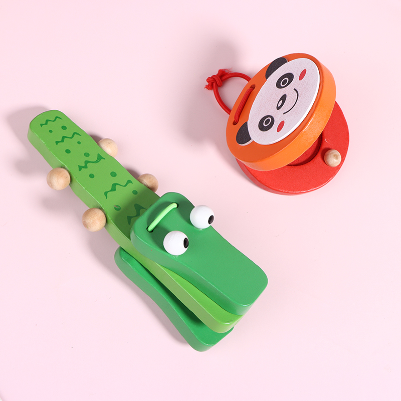 1Pc 어린이 만화 나무 악어/둥근 캐스터네츠 음악 악 - Musical Instruments Cartoon 리뷰 및 가격